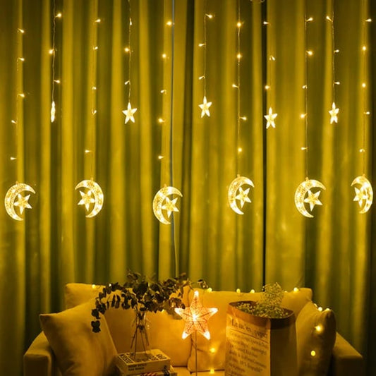 LED STAR CURTAIN STRING LIGHTS 3.5 METERS