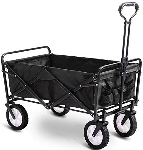 FOLDING WAGON CART FOLDABLE HEAVY DUTY OUTDOOR TROLLEY