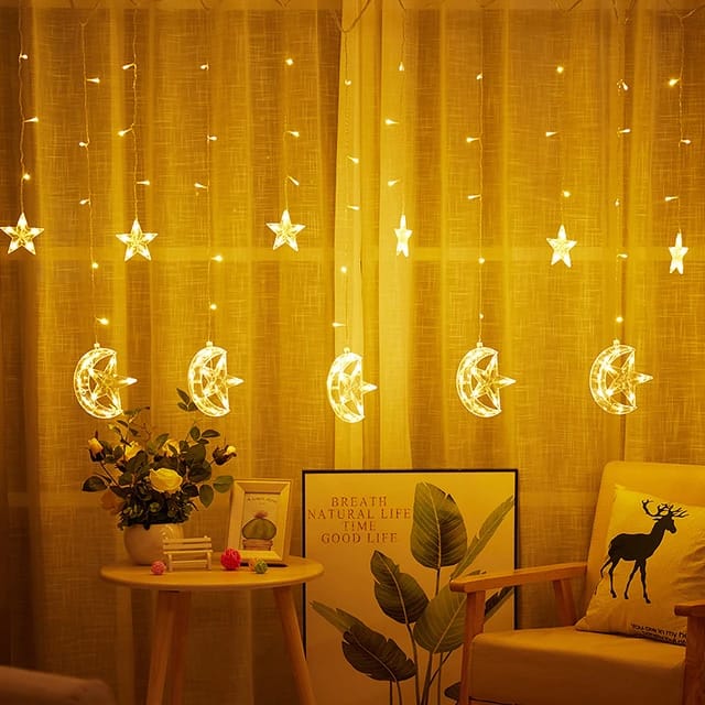 LED STAR CURTAIN STRING LIGHTS 3.5 METERS